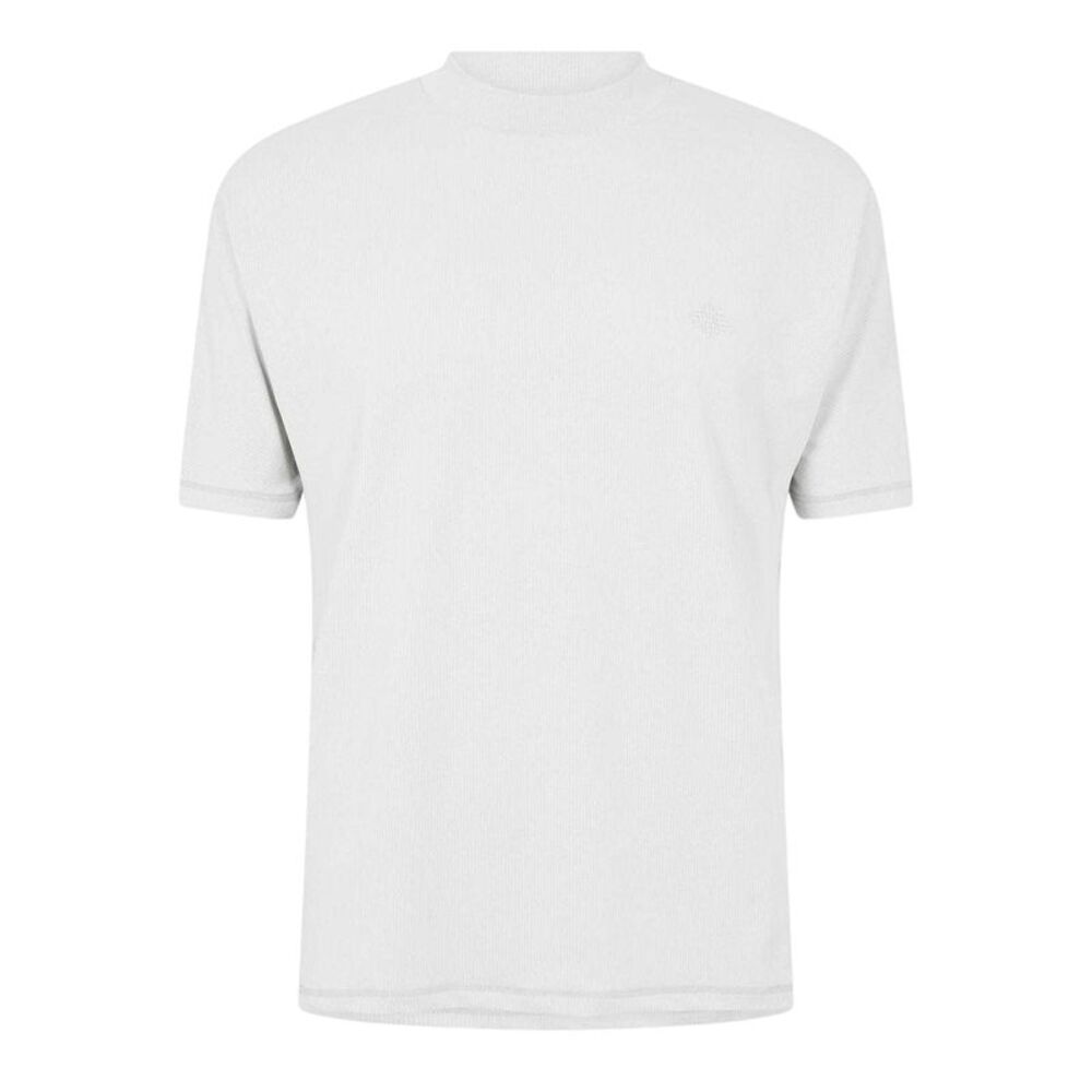 Couture Club Mens Rubberised Logo Training T-Shirt / White